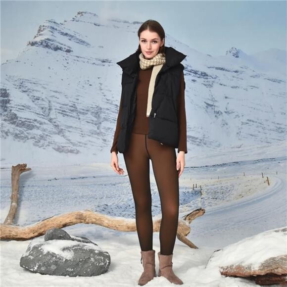 Fleece Lined Tights for Women - Womne’s Thermal Tights Thick Pantyhose Leggings - Picture 5 of 6